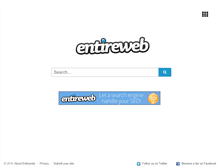 Tablet Screenshot of entireweb.com